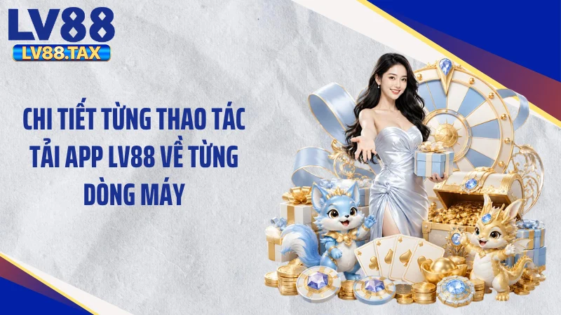 Chi tiết từng thao tác tải app LV88 về từng dòng máy