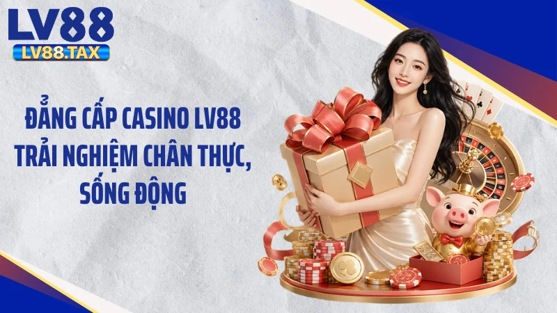 Đẳng cấp Casino LV88 trải nghiệm chân thực, sống động