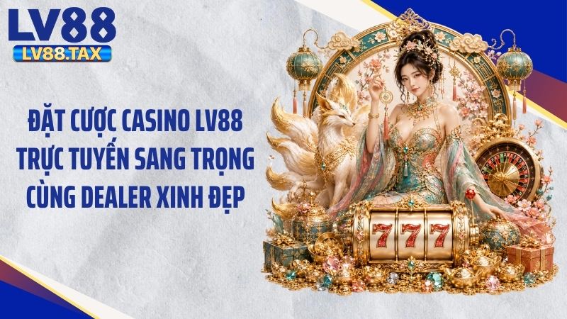Đặt cược casino LV88 trực tuyến sang trọng cùng dealer xinh đẹp