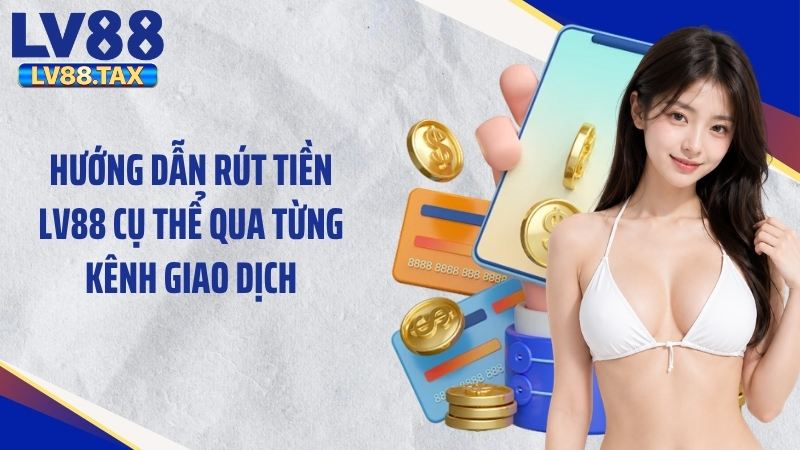Hướng dẫn rút tiền LV88 cụ thể qua từng kênh giao dịch