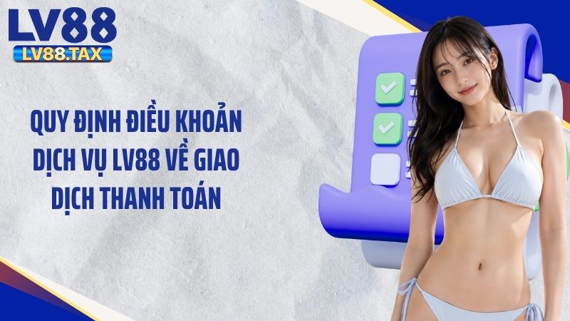 Điều Khoản Dịch Vụ LV88 2 Quy định điều khoản dịch vụ LV88 về giao dịch thanh toán